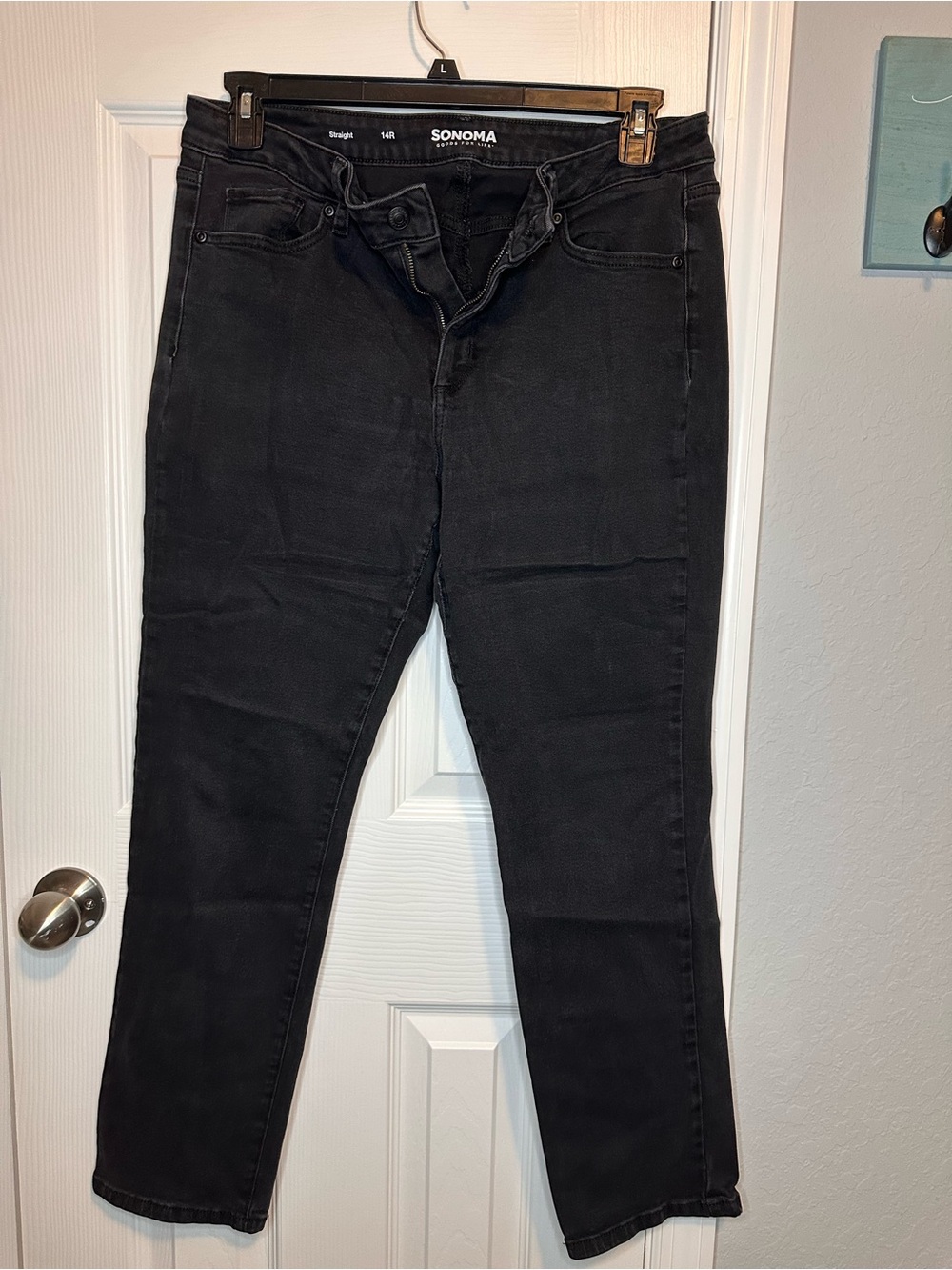 Sonoma Straight Leg Black Women's Jeans